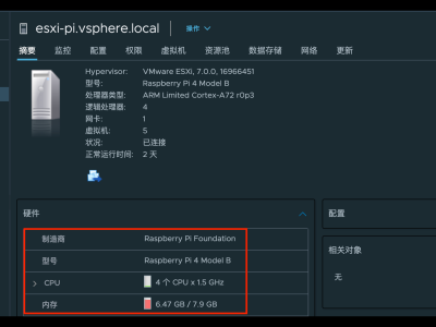 ESXi on ARM中安装Raspios-buster-arm64