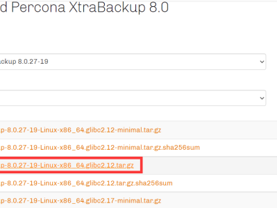 使用XtraBackup工具物理备份MySQL数据库