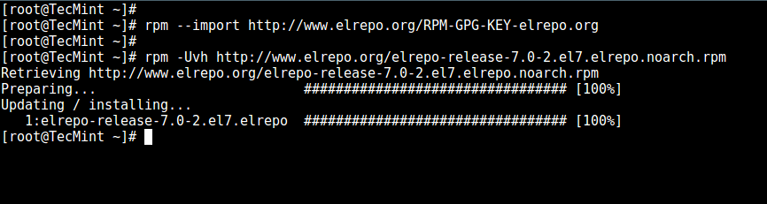 在 CentOS 7 启用 ELRepo