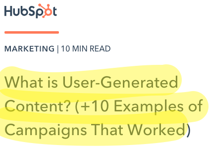 ugc hubspot mockup