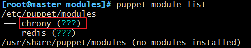 查看puppet模块列表