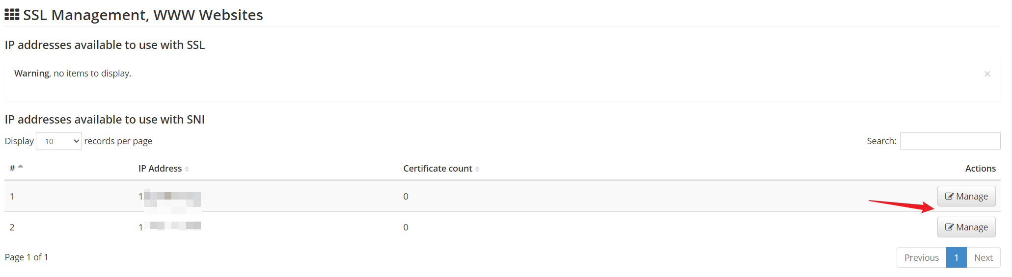 IP address and SSL