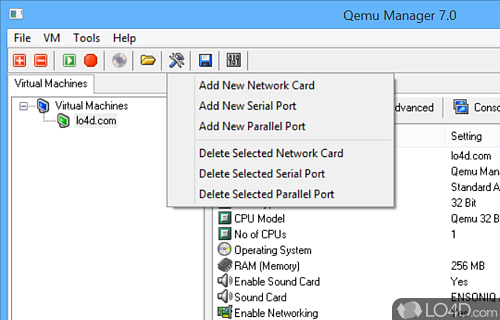 Qemu Manager screenshot