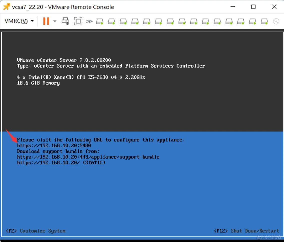 vCenter Server更换IP地址的方法_VCSA_12